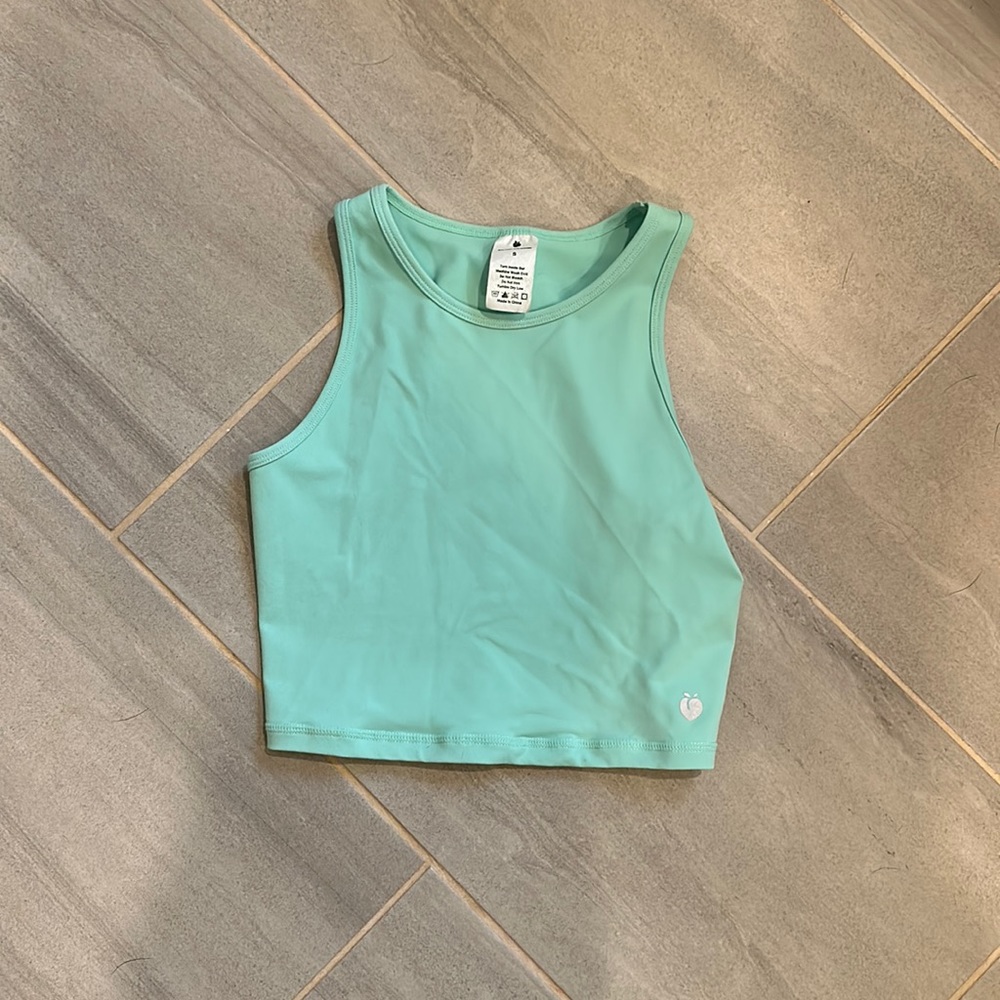 Cropped tight fitting tank
